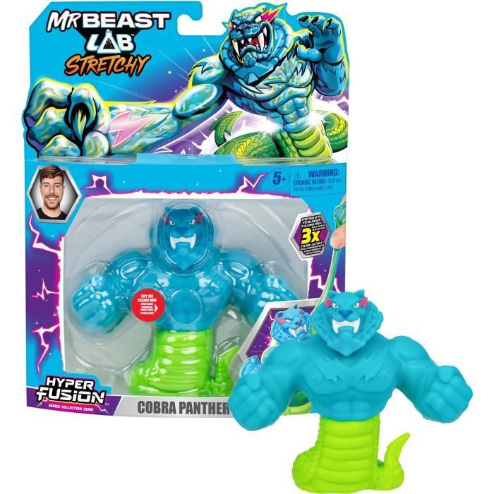 Figura Elástica - Mrbeast Lab - Goo Jit Zu - Cobra Panthere - 11 cm