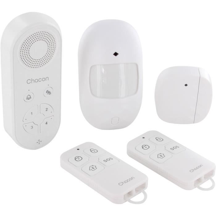 Kit Di Allarme Wireless Chacon Con Allarme Vocale