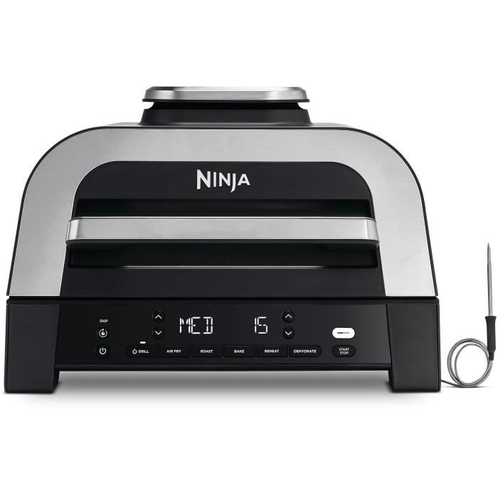 Grill E Friggitrice Senza Olio - Ninja - Max 6 In 1 Dg551eu - 1760 W - 6 Modalità Di Cottura - Grigio