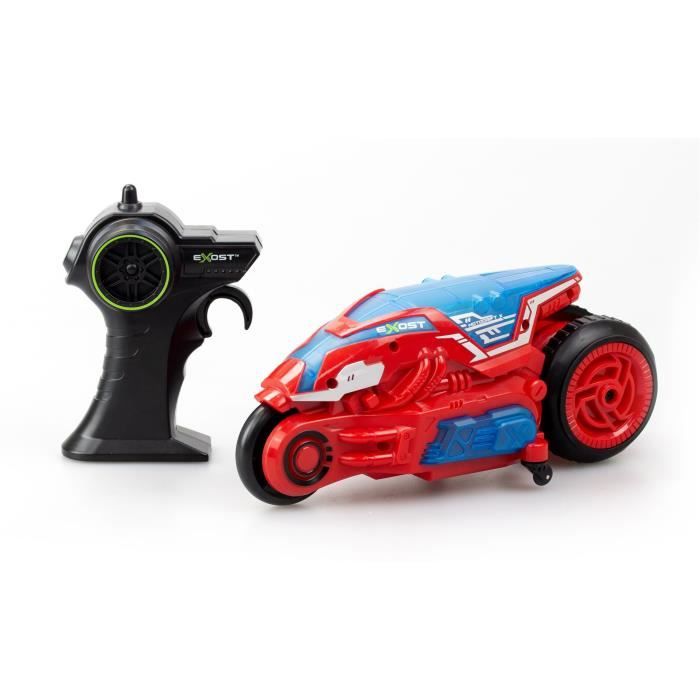 Moto Telecomandata - Exost - Motodrift X Led 24 Ghz - 1:18 - Rosso - 23 Cm - Dai 5 Anni