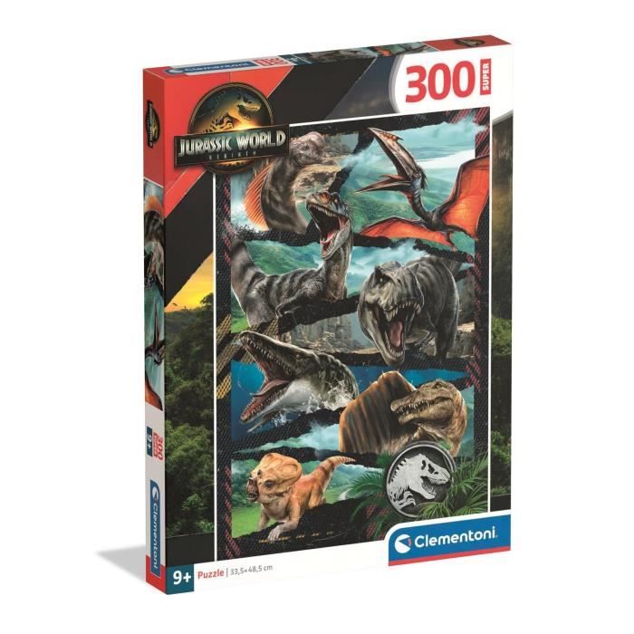 Clementoni - 300 Pezzi Super - Jurassic World, Renaissance