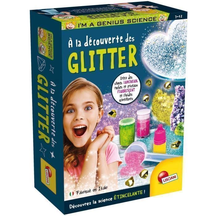 Glitter Discovery - Kit Scientifico - Sono Un Genio Tascabile - Materiali Glitterati