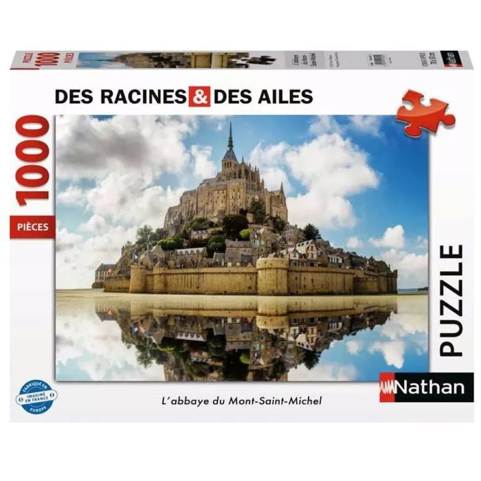 Puzzle Da 1000 Pezzi: Abbazia Di Mont Saint Michel, Radici E Ali, Nathan, Dai 14 Anni In Su, 41170561