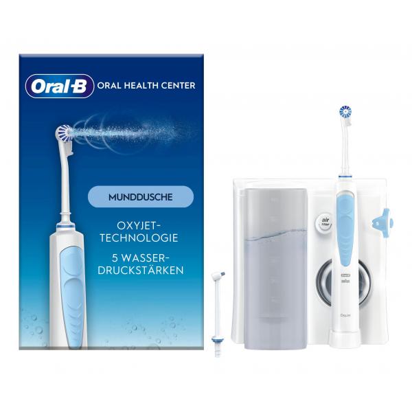 Idropulsore OraL-B Oral Health Center: Idropulsore, 1 Cannula Oxyjet, 1 Cannula A Getto D'acqua