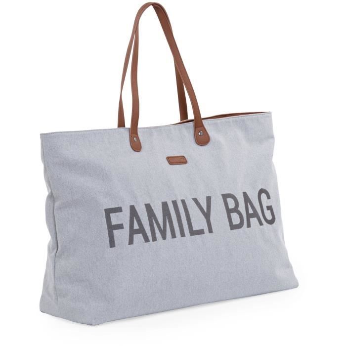 Borsa Fasciatoio - Childhome - Borsa Famiglia - Tela - Grigio