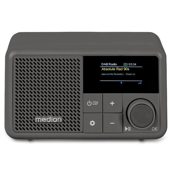 Mini Radio - Medion - Dab/fm - Mono 2w Rms - Grigio