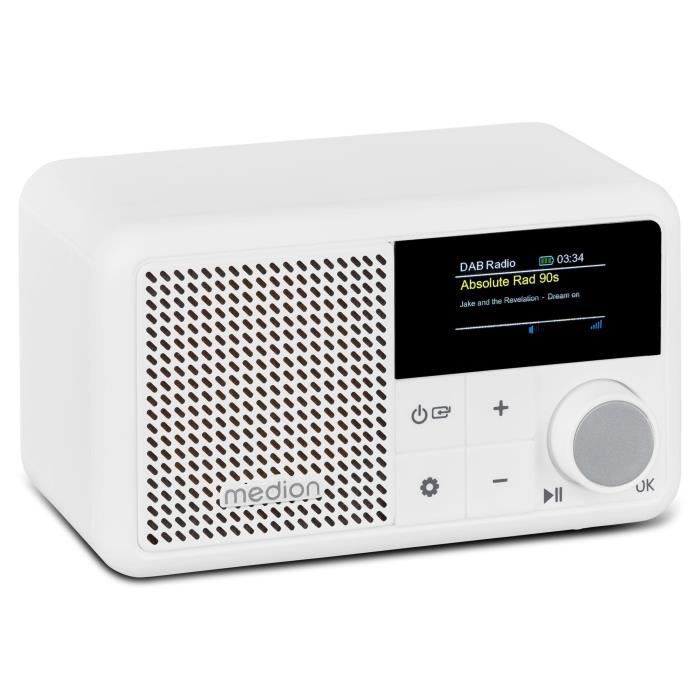 Mini Radio - Medion - Dab/fm - Mono 2w Rms - Bianco
