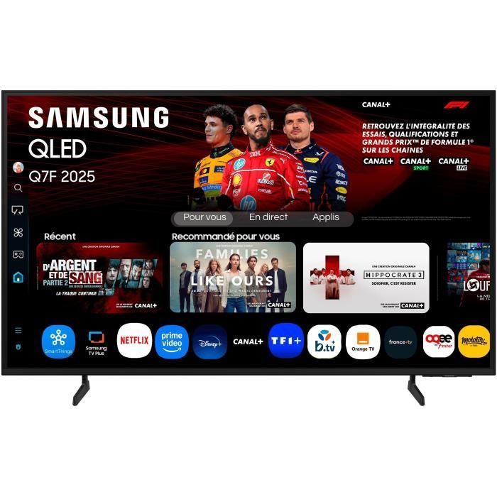 Samsung Qe43q72f - Qled Tv 43 (109 Cm) - 4k Uhd 3840x2160 - Hdr10+ - Smart Tv - Hub Di Gioco - 3xhdmi - Wifi