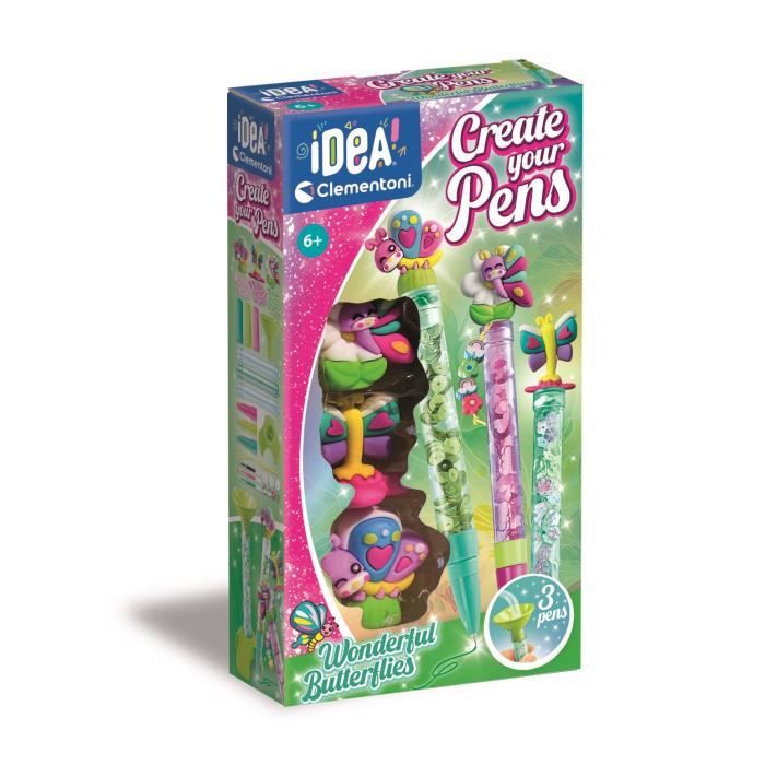Clementoni - Crea Le Tue Penne - Farfalle Meravigliose