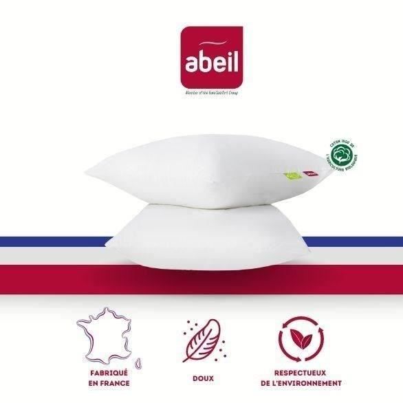 Abeil Set Di 2 Cuscini Comfort Organici - 60 X 60 Cm - Bianchi