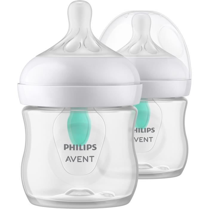 Set Di 2 Bottiglie Naturali 3.0 Philips Avent Scy670/02 - 125 Ml - Air Free