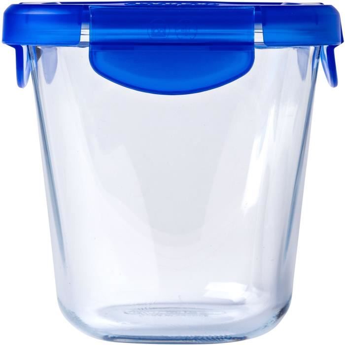 Set Di 3 Contenitori Per La Conservazione Della Pasta - Pyrex - Cook&go - Vetro - Coperchio AntI-Perdita - 12x12 Cm - 0,8 L