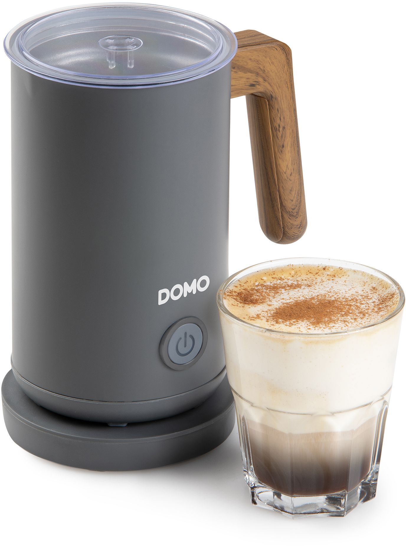 Cappuccinatore - Domo - Do745mf - 500 W - 150 Ml - Base 360° - Grigio/legno