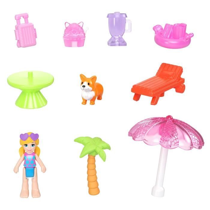 Polly Pocket - Vacanze Al Sole - Gioco Da Viaggio Con Accessori - Polly Pocket - Jcb17