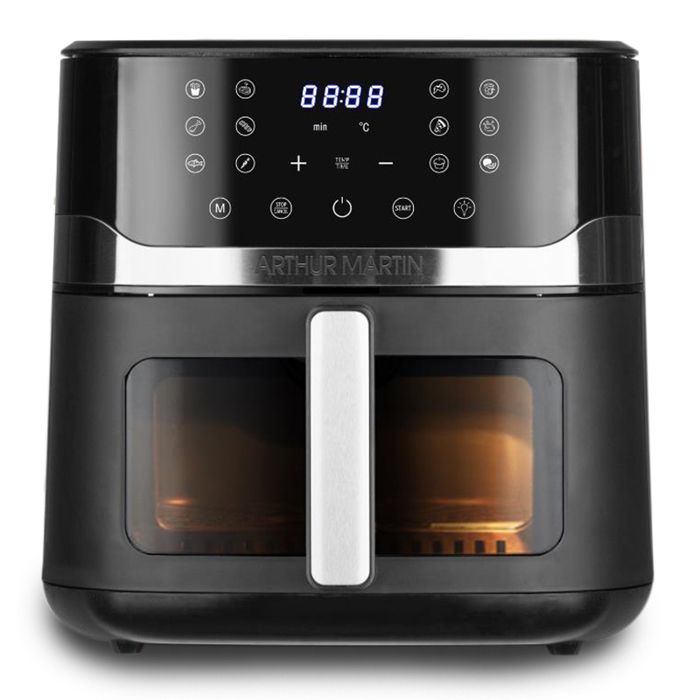 Freidora Sin Aceite Arthur Martin 10l 1800w Negra - Ampaf1800