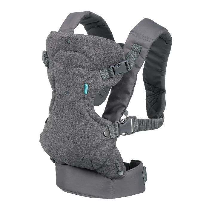 Marsupio Flip Ergonomico 4 In 1 Grigio - Infantino - Flip Ergonomico 4 In 1 - Poliestere - Da 3,6 A 14,5 kg