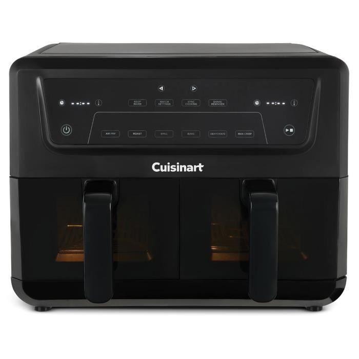 Freidora De Aire Cuisinart Afd10xble - Capacidad De 10,4 L - Tanque Doble - Negra - 2400 W