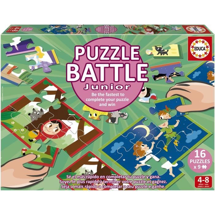 Puzzle - Educa - Battle Jr Contes - 16 Puzzle