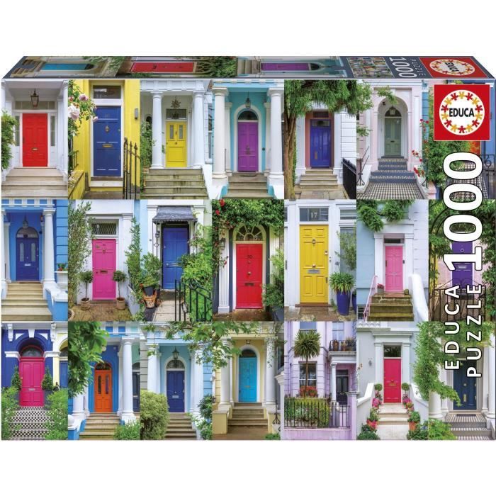 Puzzle - Educa - Gates Of Notting Hill - 1000 Pezzi - Tema Architettura - 68 X 48 cm