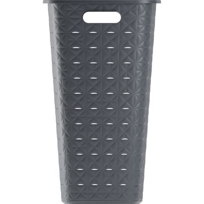 Cesto Portabiancheria - Curver - Softex - 56l - 70% Riciclato - 59 X 43 X 34 Cm - Grigio