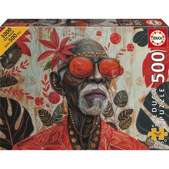 Puzzle - Educa - Guardiano Dei Tropici - 500 Pezzi - Paesaggio E Natura - 68 X 48 cm