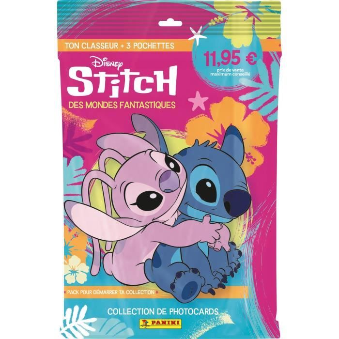 Starter Pack - Panini - Stitch Photocards - Raccoglitore + 3 Tasche - 15 Carte