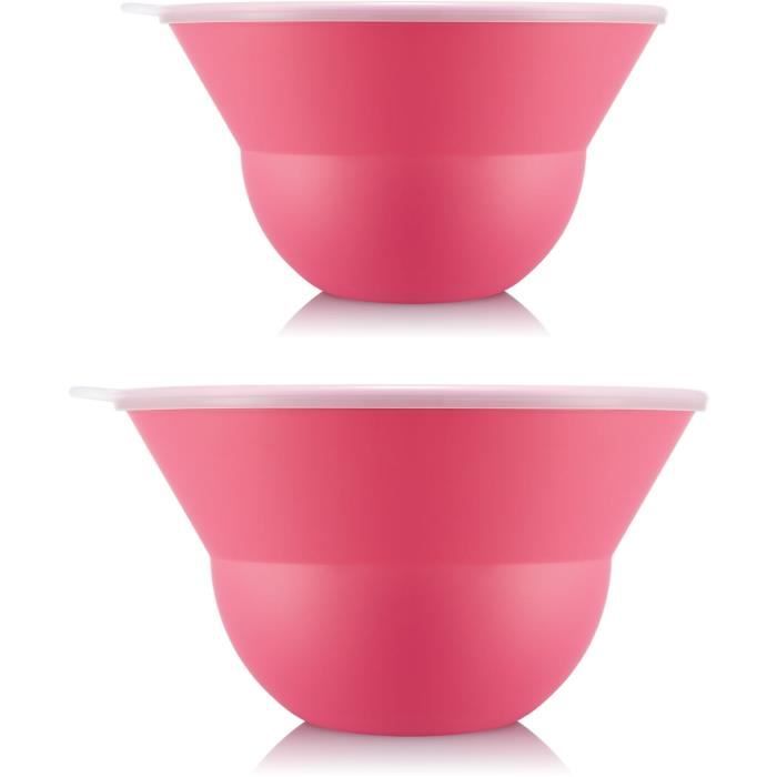 Set Di 2 Insalatiere Da 3 L E 4,9 L Con Coperchio In Silicone - Bodum - Topee - Bubblegum