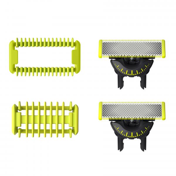 Lame Di Ricambio - Philips - Oneblade Qp624/50 - Acciaio Inossidabile - 2 Lame - Protezione Della Pelle