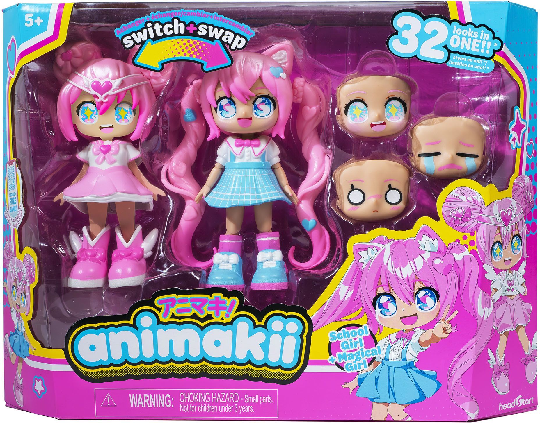 Bambola Personalizzabile - Bandai - Animakii - Hea26352 - Mago E Studentessa