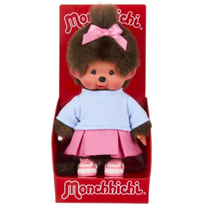 Peluche - Bandai - Monchhichi - Se203949 - Gonna A Cestino - 20 cm