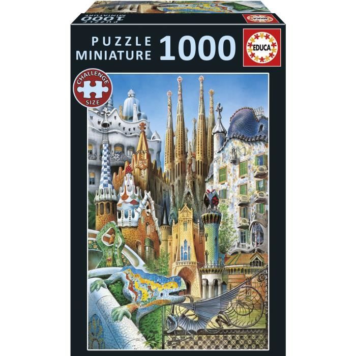 Puzzle - Educa - Gaudí, Collage In Miniatura - 1000 Pezzi