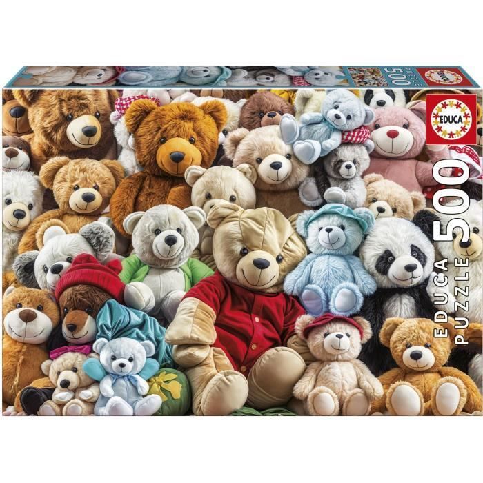 Puzzle - Educa - Orsetto - 500 Pezzi - 48x34 Cm - Per Bambini Dai 10 Anni In su