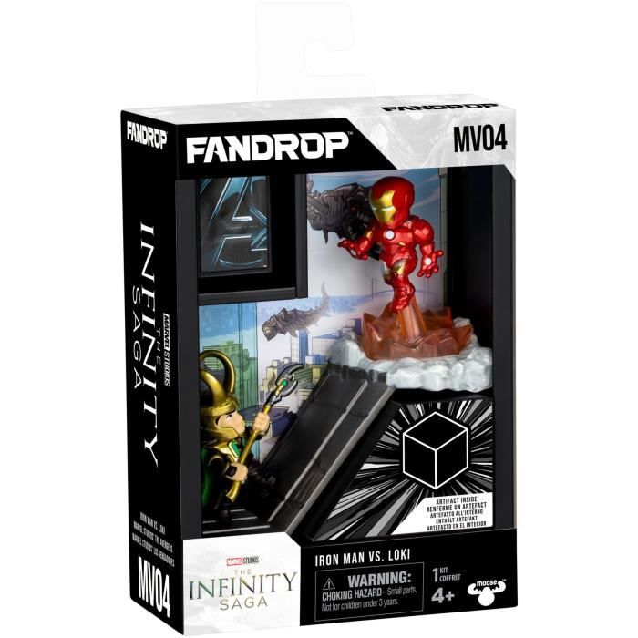 Figurina - Fandrop X Star Wars - Iron Man Vs Loki - Vetrina Con Scena Cult + Mini Poster - 18 cm