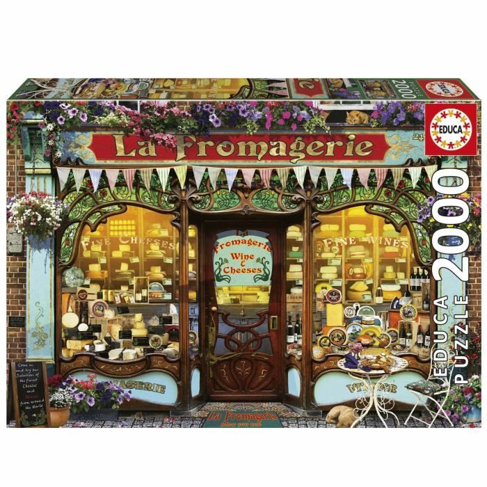 Puzzle - Educa - La Bottega Del Formaggio - 2000 Pezzi - 96x68 Cm - Dai 15 Anni