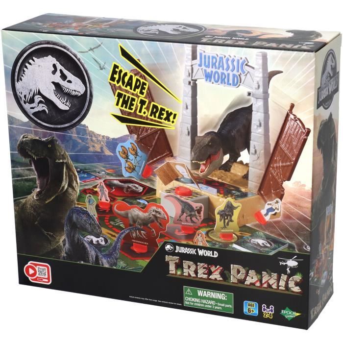 Gioco Da Tavolo Con Figurina T-Rex - Epoch - Jurassic World T-Rex Escape