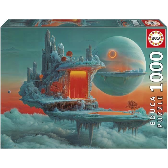 Puzzle - Educa - Pianeta Di Fuoco E Ghiaccio - 1000 Pezzi - 48 X 68 Cm - Dai 12 Anni