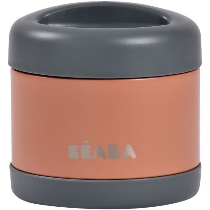 ThermO-Porzione - Beaba - 500 Ml - Acciaio Inossidabile - Grigio Minerale / Terracotta