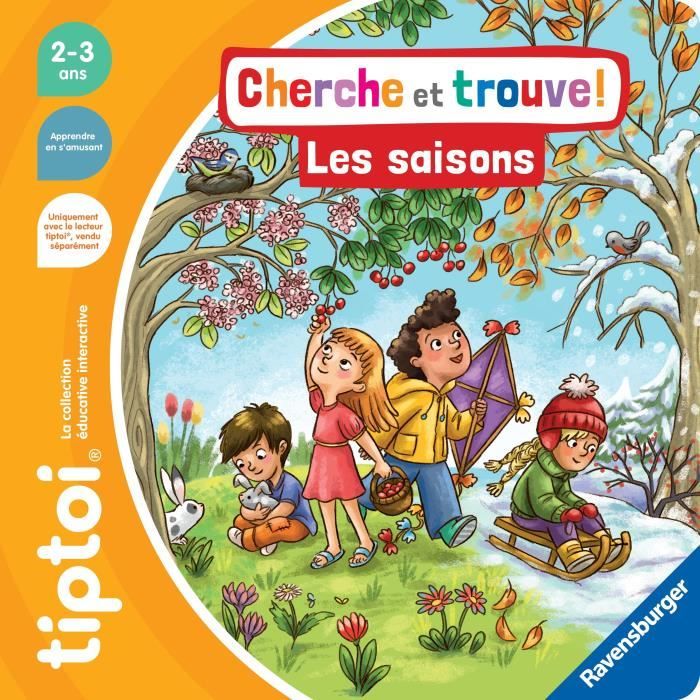 RavensburgeR-TiptoI-Libro InterattivO-Cerca E Trova Le StagionI-Gioco Educativo Elettronico, Senza SchermO-Dai 2 AnnI-13099009