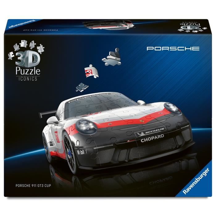 Puzzle 3d Iconics - Porsche 911 Gt3 Cup