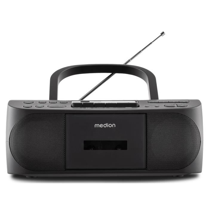 Radio Cd K7 - Medion - Fm - 2x3w Rms - Nero