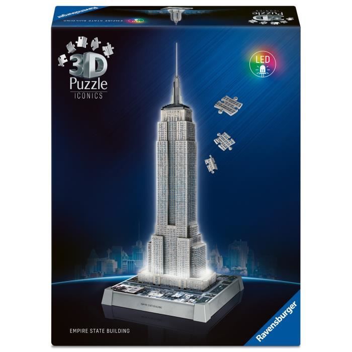 Puzzle 3d Iconico - Empire State Building Illuminato