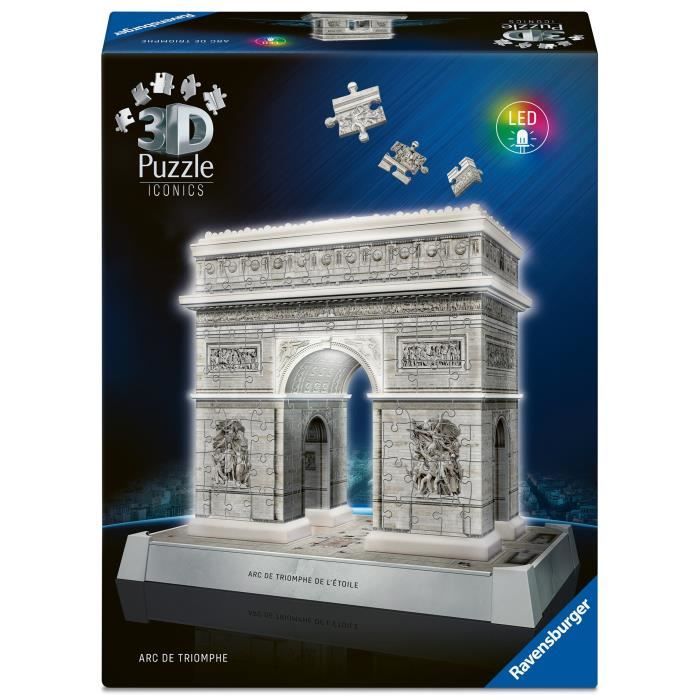 Puzzle 3d Iconico - Arco Di Trionfo Illuminato