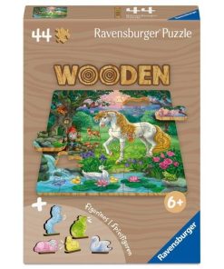 Unicorni - Puzzle In Legno Da 44 Pezzi