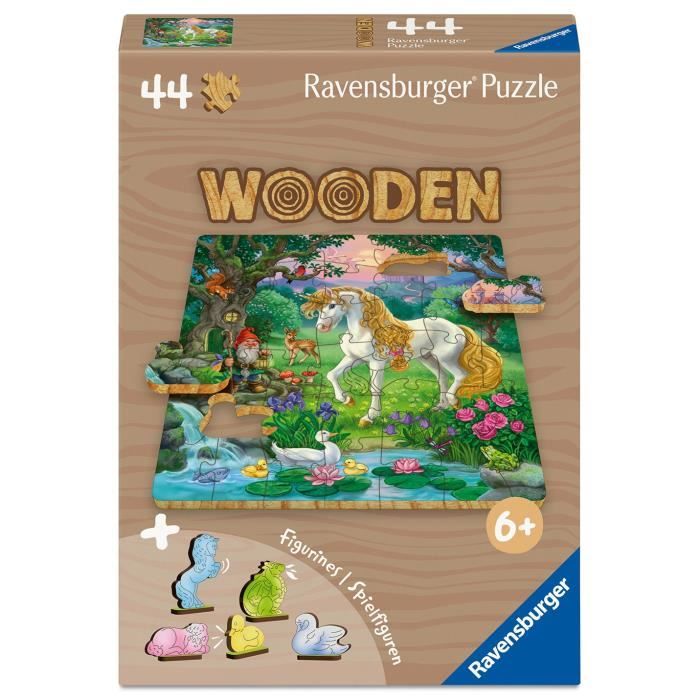 Unicorni - Puzzle In Legno Da 44 Pezzi