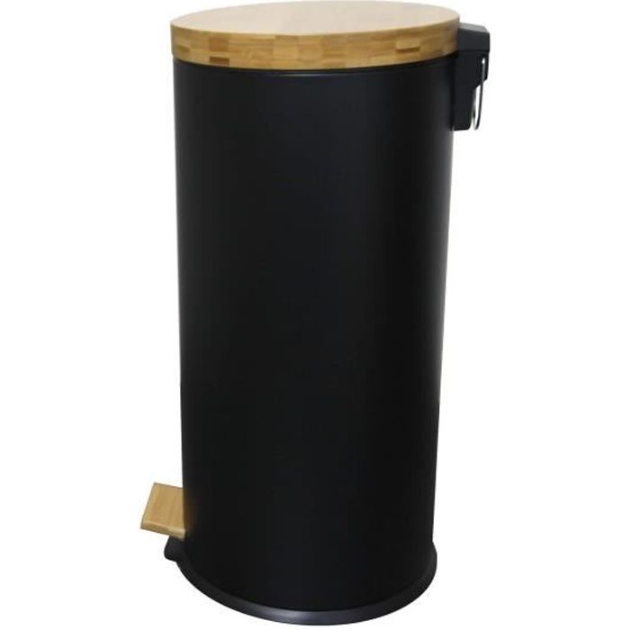 Cucina Move Pattumiera Da Cucina A Pedale Foresta - 30l - Nero Opaco