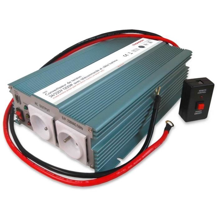 Convertitore Di Tensione - Thomson - 24/220 V - 1200 W - Con Telecomando