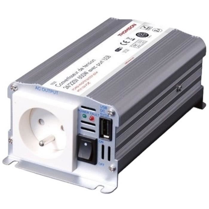 Convertitore Di Tensione - Thomson - 24/220 V - 600 W - Con Presa Usb