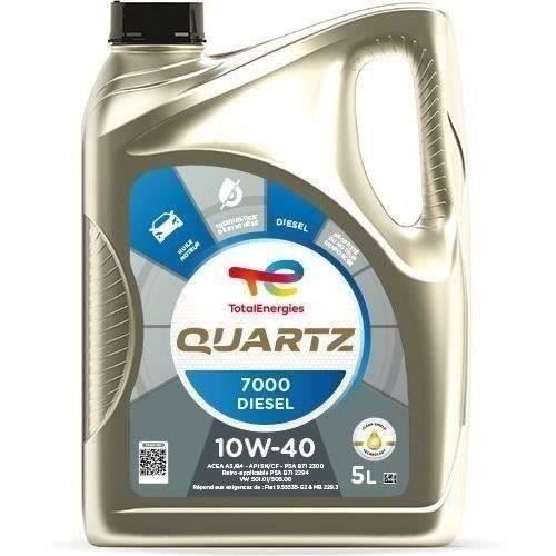 Olio Motore Totale 5l Quarzo 7000 Diesel 10w40