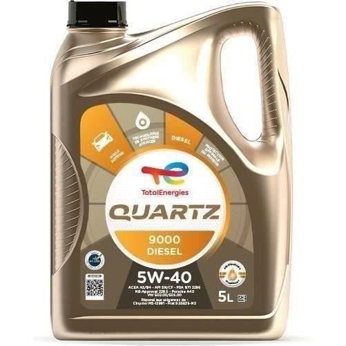 Olio Motore Totale 5l Quarzo 9000 Diesel 5w40
