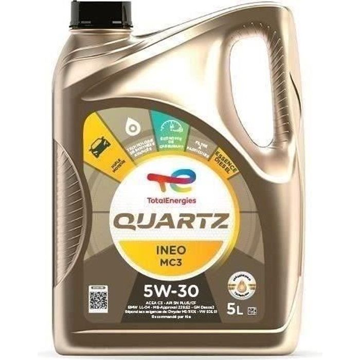 Olio Motore Totale 5l Quarzo Ineo Mc3 5w30